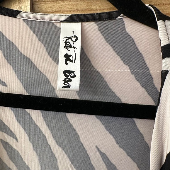 RAT & BOA ALLEGRA DRESS in Zebra Print Tie-Front Dress Size XS - Picture 8 of 10